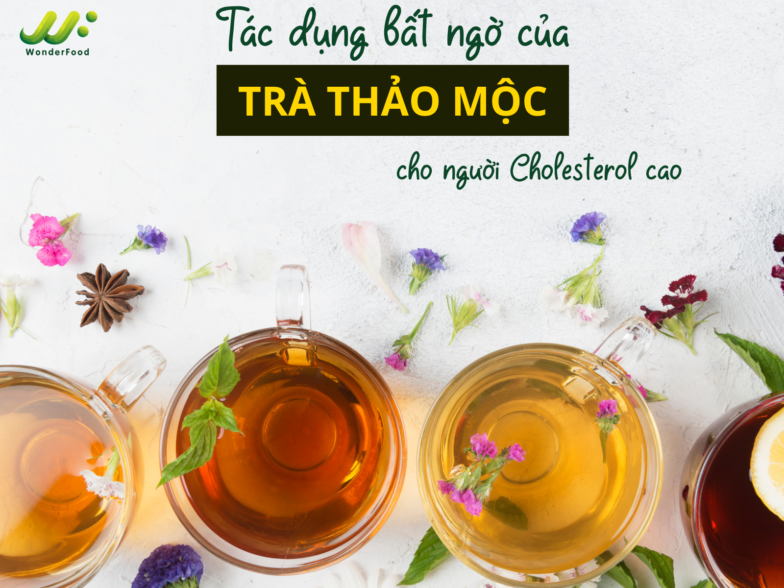 Trà thảo mộc – 1 tác dụng bất ngờ cho người Cholesterol cao